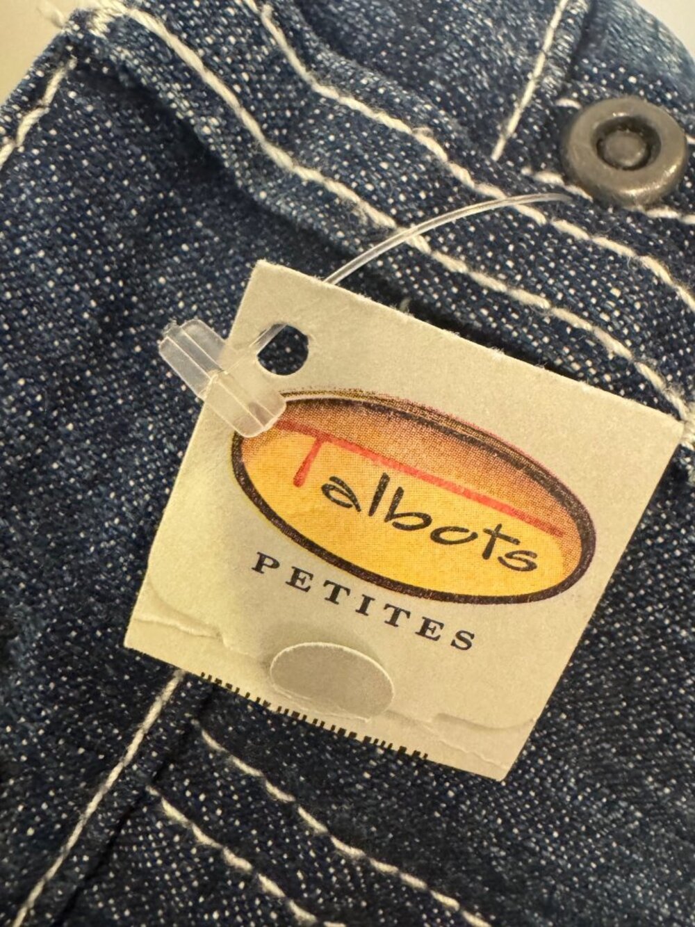 Talbots Petite Stretch Denim Jeans With Floral Embroidery - Blue - Inseam 27" - - Picture 5 of 8